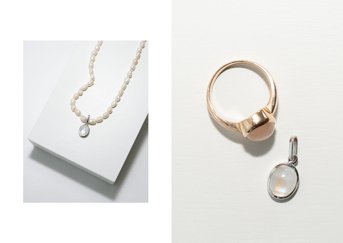 Moonstone Gold Pendant