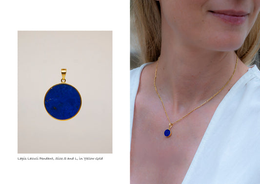 Lapis Lazuli Pendant Gold
