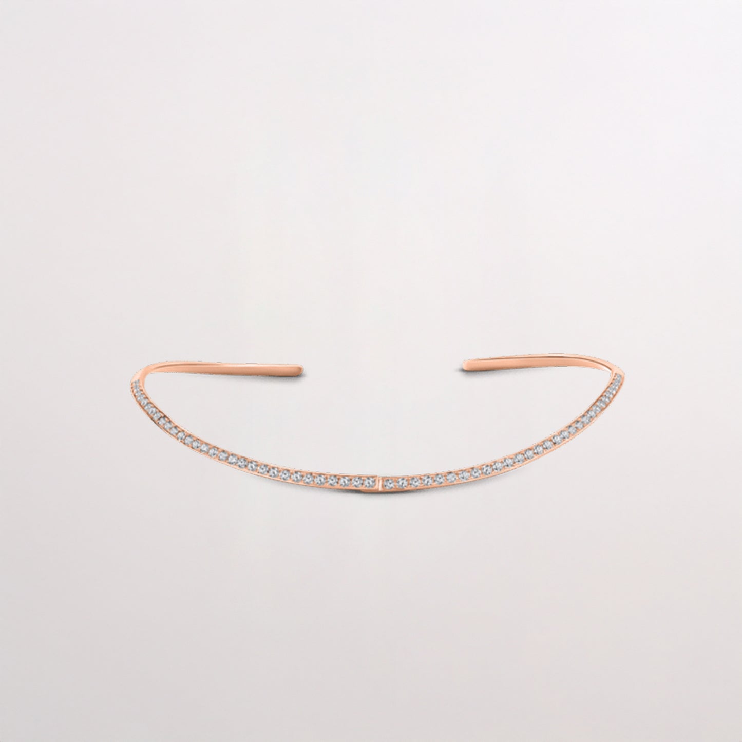 Rose Gold Diamond Necklace Choker - Amilla Jewelry