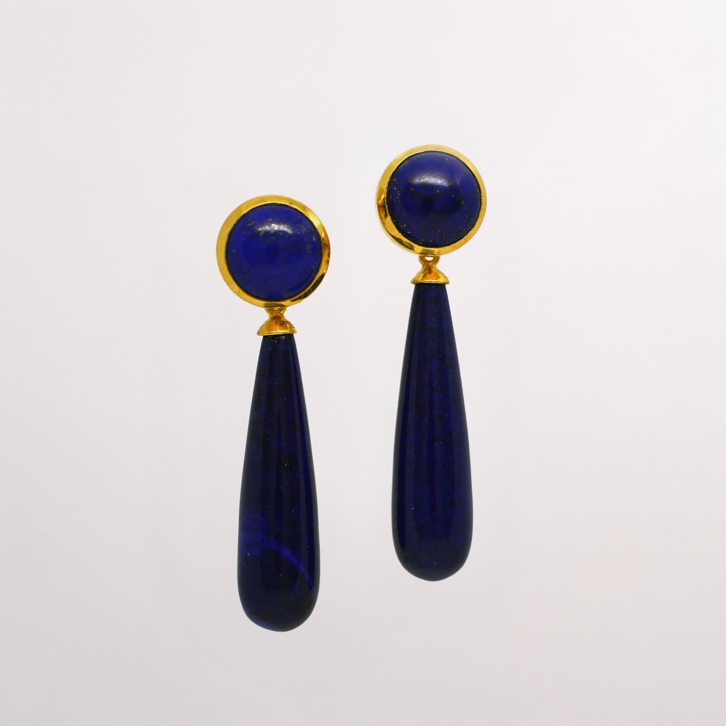 Lapis Lazuli Gold Stud Earrings - AMILLA Jewelry