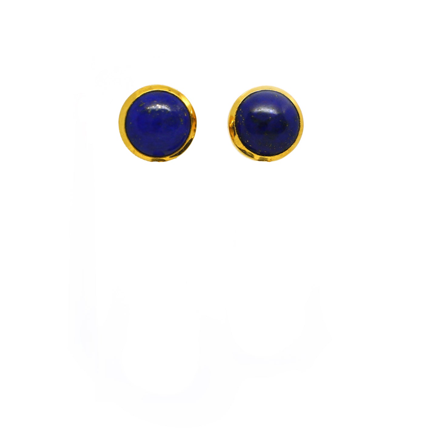 Lapis Lazuli Gold Stud Earrings - AMILLA Jewelry