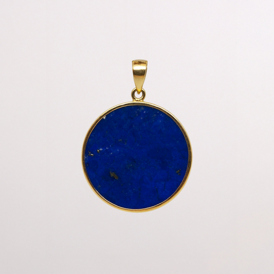 Lapis Lazuli Pendant Gold in 18-karat yellow gold