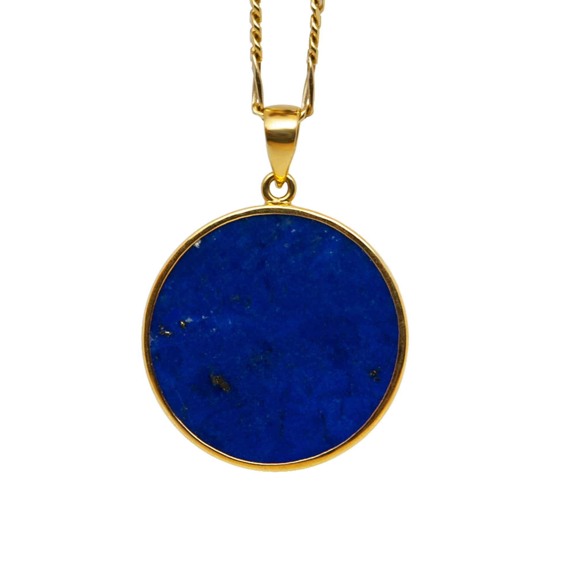Lapis Lazuli Pendant Gold in 18-karat yellow gold